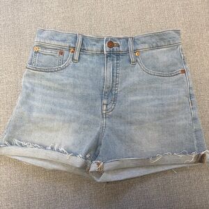 Madewell High Rise Denim Shorts